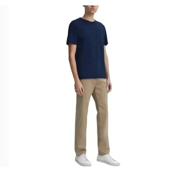 AG Adriano Goldschmidt Mens The Lux Khaki Tailored Trousers in Wheat 36R - Picture 2 of 13